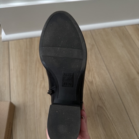 Naturalizer Dora Black Leather Ankle Boots - Picture 4 of 5